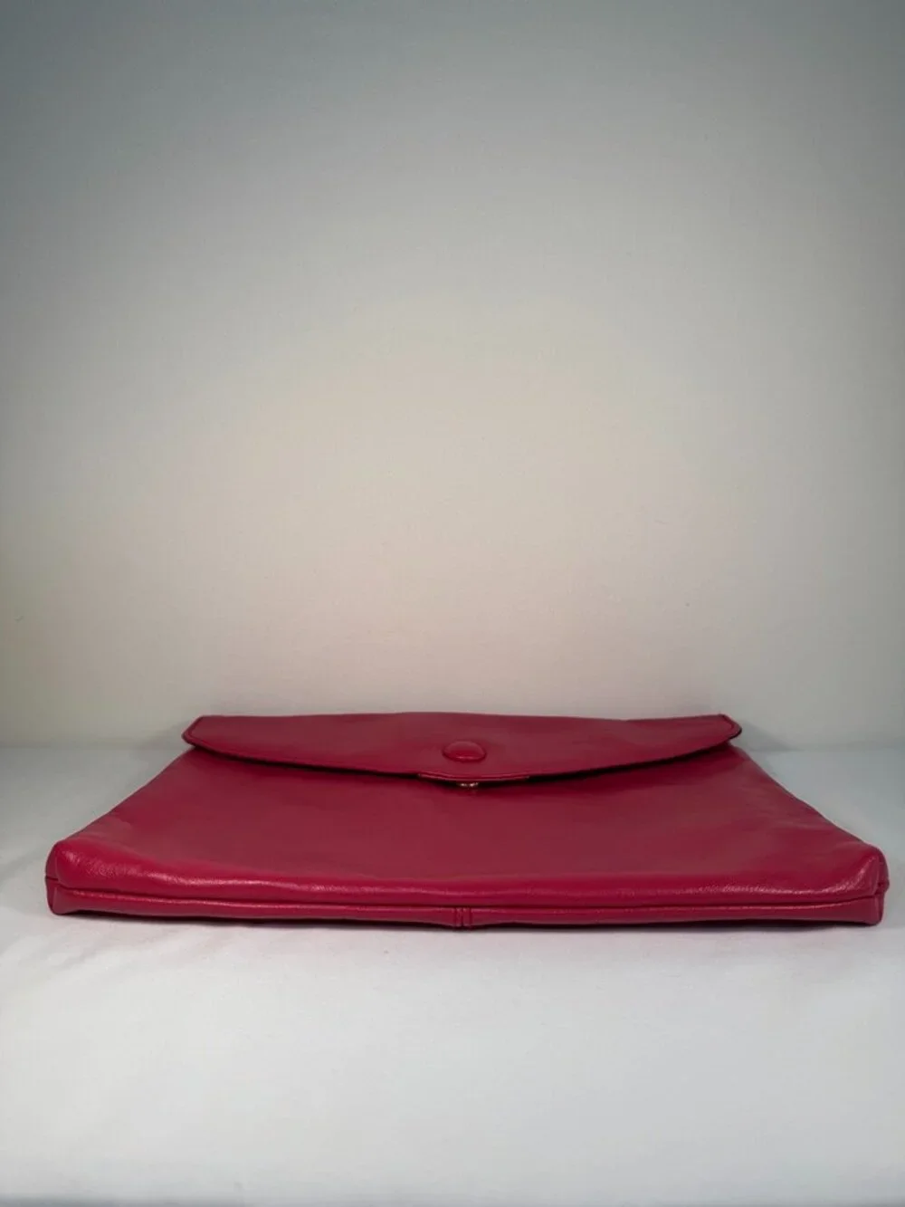 Vintage TONI 80s Pink Leather Clutch Handbag